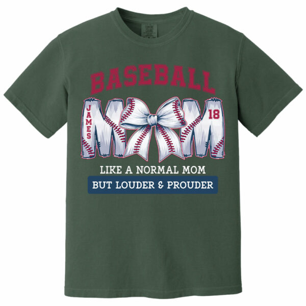 Loud and Proud Baseball Mom, Personalized Baseball Shirt, Gift For Baseball Lover A2110 - Image 7
