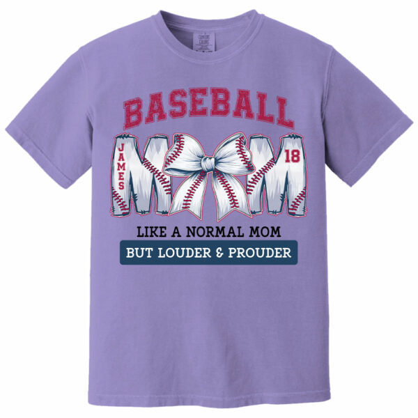 Loud and Proud Baseball Mom, Personalized Baseball Shirt, Gift For Baseball Lover A2110 - Image 14