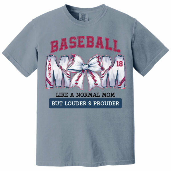 Loud and Proud Baseball Mom, Personalized Baseball Shirt, Gift For Baseball Lover A2110 - Image 9