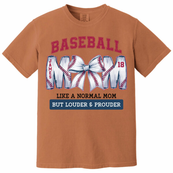 Loud and Proud Baseball Mom, Personalized Baseball Shirt, Gift For Baseball Lover A2110 - Image 11