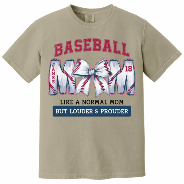 Loud and Proud Baseball Mom, Personalized Baseball Shirt, Gift For Baseball Lover A2110 - Image 12