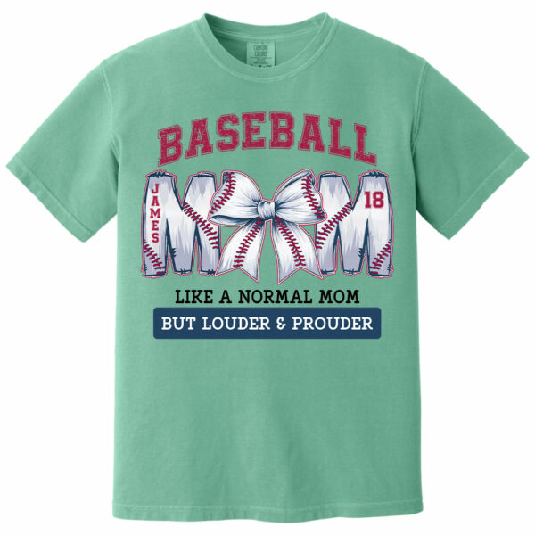 Loud and Proud Baseball Mom, Personalized Baseball Shirt, Gift For Baseball Lover A2110 - Image 13