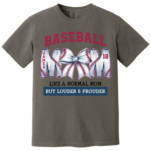 Loud and Proud Baseball Mom, Personalized Baseball Shirt, Gift For Baseball Lover A2110 - Image 10
