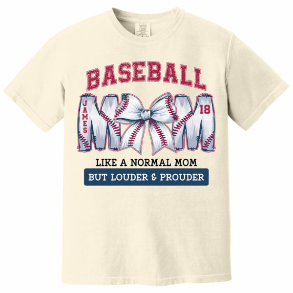 Loud and Proud Baseball Mom, Personalized Baseball Shirt, Gift For Baseball Lover A2110 - Image 15