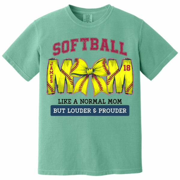 Loud and Proud Softball Mom, Personalized Softball Shirt, Gift For Softball Lover A2110 - Image 15