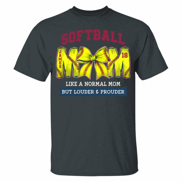Loud and Proud Softball Mom, Personalized Softball Shirt, Gift For Softball Lover A2110 - Image 9