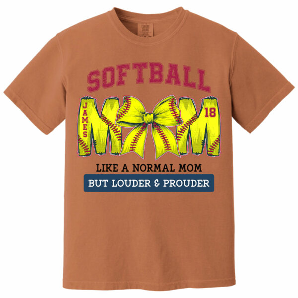 Loud and Proud Softball Mom, Personalized Softball Shirt, Gift For Softball Lover A2110 - Image 14
