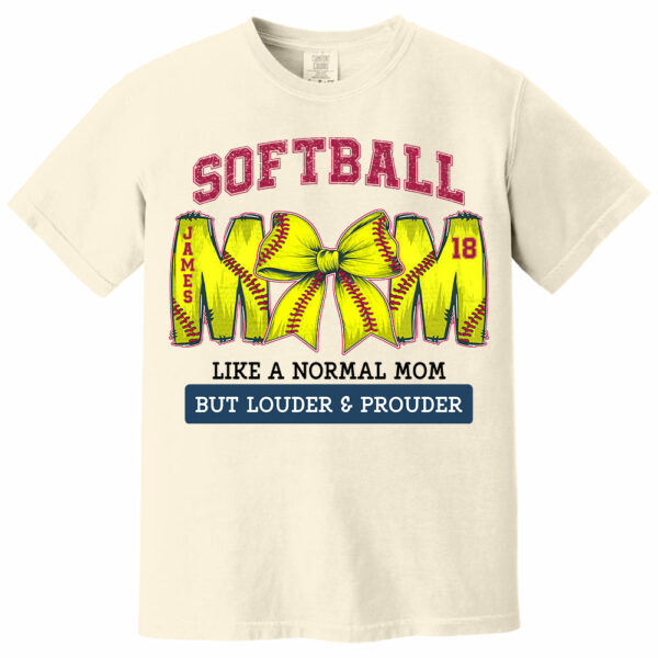 Loud and Proud Softball Mom, Personalized Softball Shirt, Gift For Softball Lover A2110 - Image 10