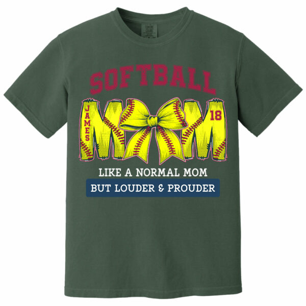 Loud and Proud Softball Mom, Personalized Softball Shirt, Gift For Softball Lover A2110 - Image 18
