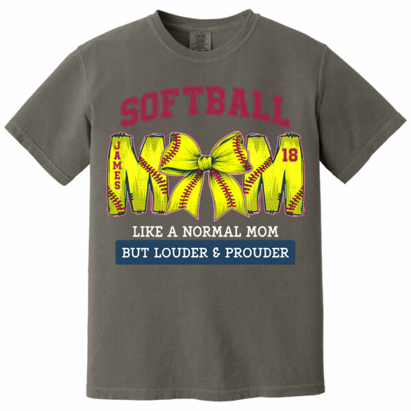 Loud and Proud Softball Mom, Personalized Softball Shirt, Gift For Softball Lover A2110 - Image 17