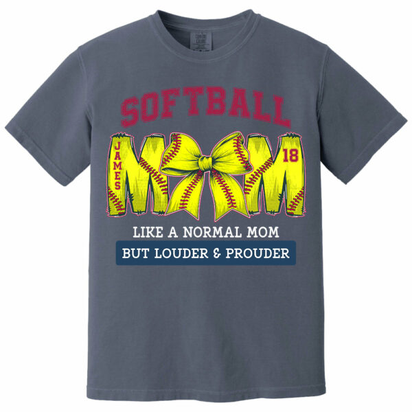 Loud and Proud Softball Mom, Personalized Softball Shirt, Gift For Softball Lover A2110 - Image 13