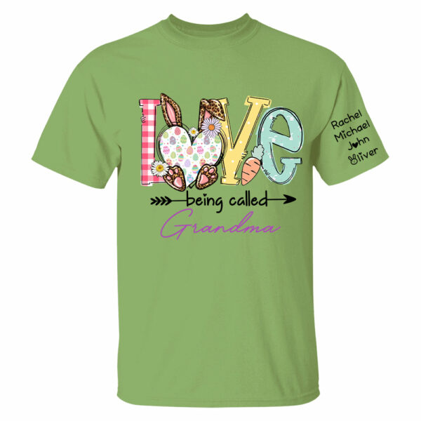 Love Being Called Grandma - Personalized Shirt For Grandma, Easter Day Shirt - Image 6