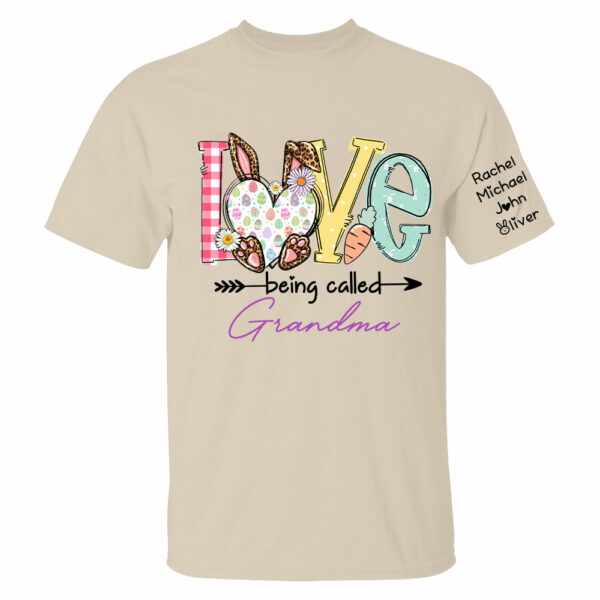 Love Being Called Grandma - Personalized Shirt For Grandma, Easter Day Shirt - Image 5