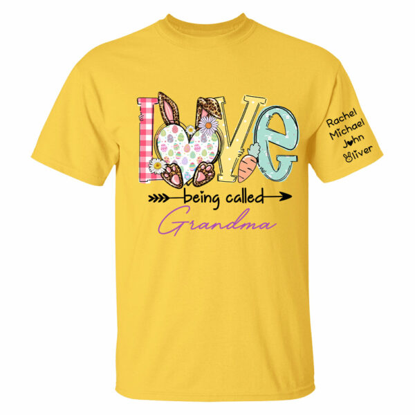 Love Being Called Grandma - Personalized Shirt For Grandma, Easter Day Shirt - Image 7