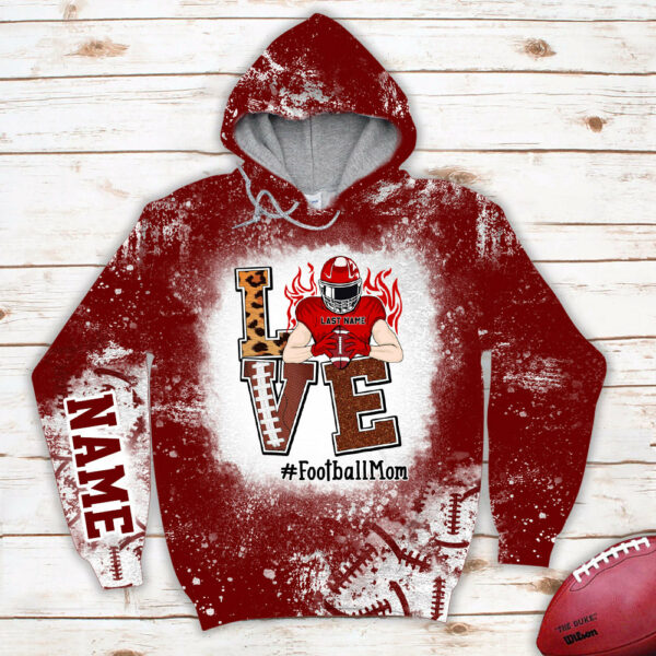 Love Football Bleach All Over Print Shirt Custom Shirt Gift For Football Player Football Lovers H2511 - Image 5