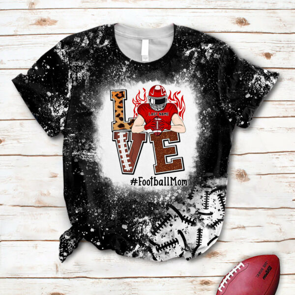 Love Football Bleach All Over Print Shirt Custom Shirt Gift For Football Player Football Lovers H2511 - Image 6
