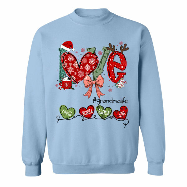 Love Grandma Life Christmas Custom Shirt - Image 9