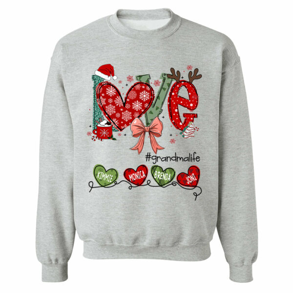 Love Grandma Life Christmas Custom Shirt - Image 8