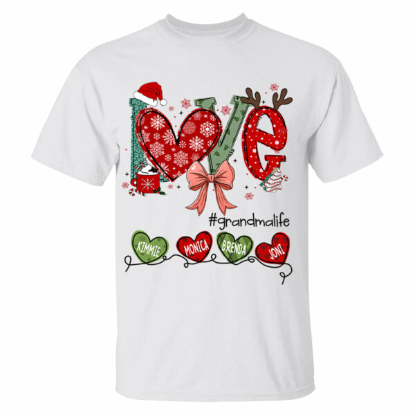 Love Grandma Life Christmas Custom Shirt - Image 2