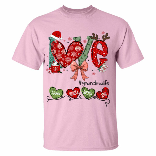 Love Grandma Life Christmas Custom Shirt - Image 5