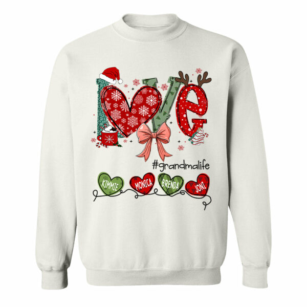 Love Grandma Life Christmas Custom Shirt - Image 7
