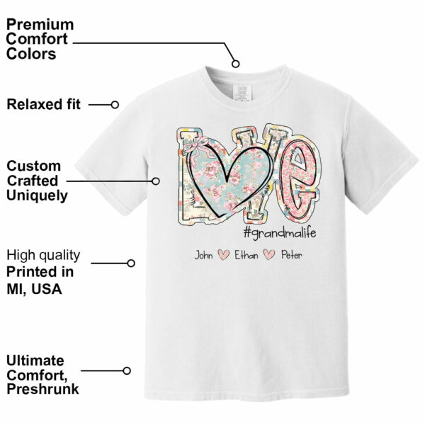 Love Grandmalife - Custom Nickname & Kid Names Vintage Floral Shirt For Mother's Day NA04 - Image 16