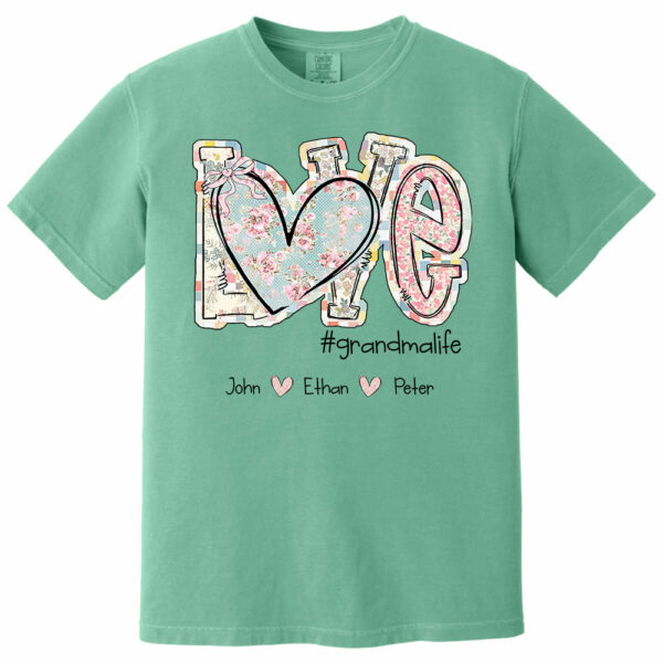 Love Grandmalife - Custom Nickname & Kid Names Vintage Floral Shirt For Mother's Day NA04 - Image 11