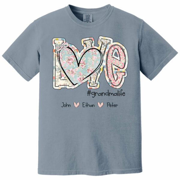 Love Grandmalife - Custom Nickname & Kid Names Vintage Floral Shirt For Mother's Day NA04 - Image 10
