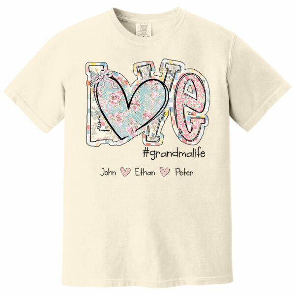 Love Grandmalife - Custom Nickname & Kid Names Vintage Floral Shirt For Mother's Day NA04 - Image 8