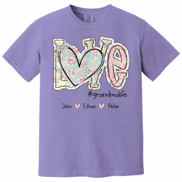 Love Grandmalife - Custom Nickname & Kid Names Vintage Floral Shirt For Mother's Day NA04 - Image 12