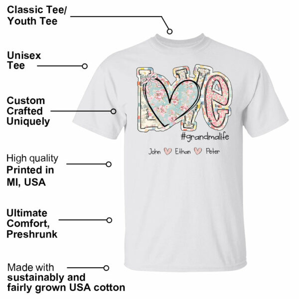Love Grandmalife - Custom Nickname & Kid Names Vintage Floral Shirt For Mother's Day NA04 - Image 15