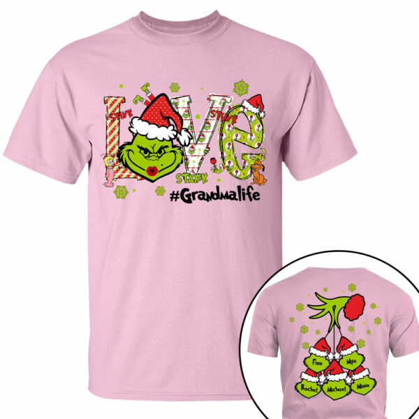 Love Grandmalife - Personalized Nana Mimi Gigi Funny Shirt - Custom Kid Names NA04 - Image 5