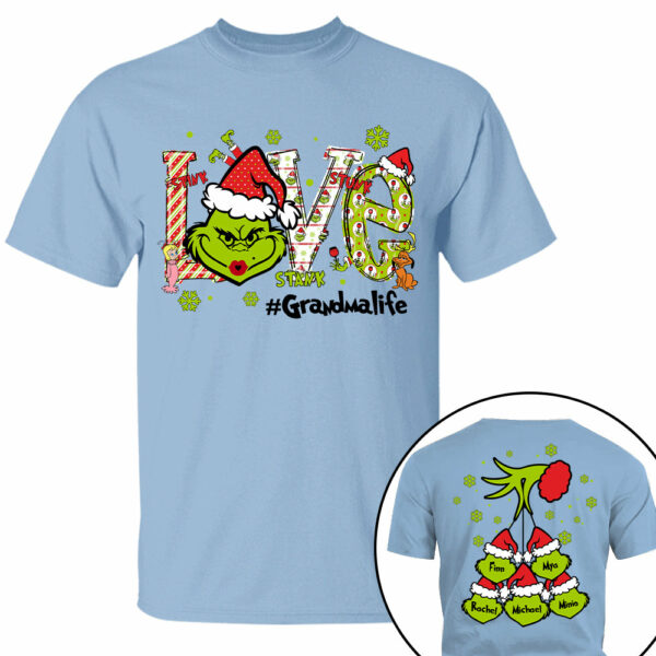 Love Grandmalife - Personalized Nana Mimi Gigi Funny Shirt - Custom Kid Names NA04 - Image 8