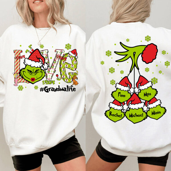 Love Grandmalife - Personalized Nana Mimi Gigi Funny Shirt - Custom Kid Names NA04