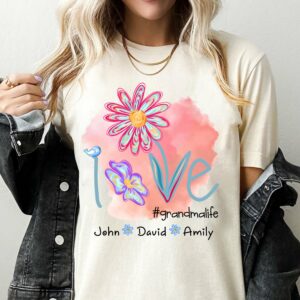 Love Grandmalife - Personalized Shirt For Nana Gigi NA04 - Cute Gift For Mom Grandma Day NA04