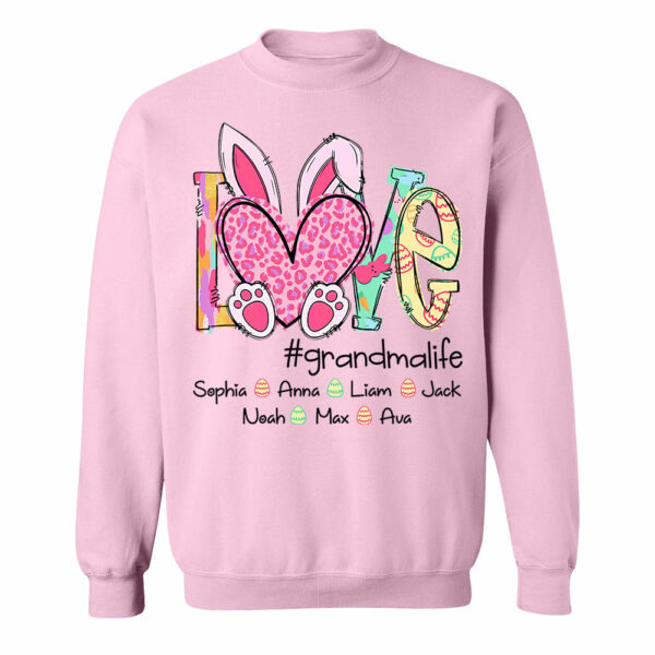 Love Grandmalife - Personalized Shirt For Nana Mimi Gigi - Cute Family Gifts Easter NA04 - Image 9