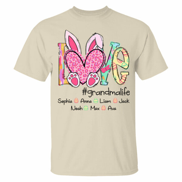 Love Grandmalife - Personalized Shirt For Nana Mimi Gigi - Cute Family Gifts Easter NA04 - Image 6