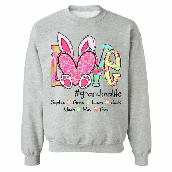 Love Grandmalife - Personalized Shirt For Nana Mimi Gigi - Cute Family Gifts Easter NA04 - Image 8