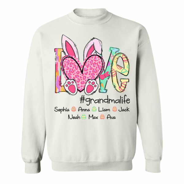 Love Grandmalife - Personalized Shirt For Nana Mimi Gigi - Cute Family Gifts Easter NA04 - Image 7