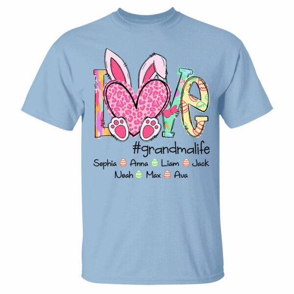 Love Grandmalife - Personalized Shirt For Nana Mimi Gigi - Cute Family Gifts Easter NA04 - Image 4