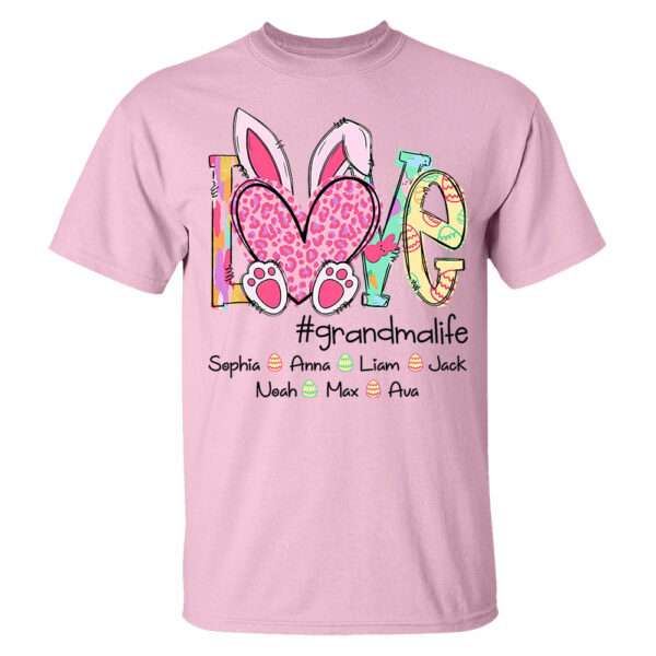 Love Grandmalife - Personalized Shirt For Nana Mimi Gigi - Cute Family Gifts Easter NA04 - Image 5