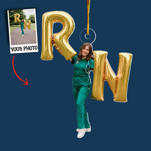 Love Nurse Life Customized Your Photo Ornament - Personalized Custom Photo Mica Ornament - Nurse's Day, Appreciation, Christmas Gift For Nurse - Image 6
