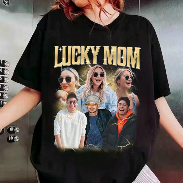 Lucky Mom Custom Bootleg Rap Tee, Custom Photo - Vintage Graphic 90s T-shirt, Custom Photo Shirt, Custom Your Own Bootleg Idea Here, Insert Your Design - Image 3