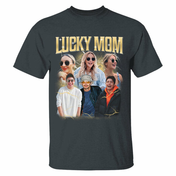 Lucky Mom Custom Bootleg Rap Tee, Custom Photo - Vintage Graphic 90s T-shirt, Custom Photo Shirt, Custom Your Own Bootleg Idea Here, Insert Your Design - Image 5