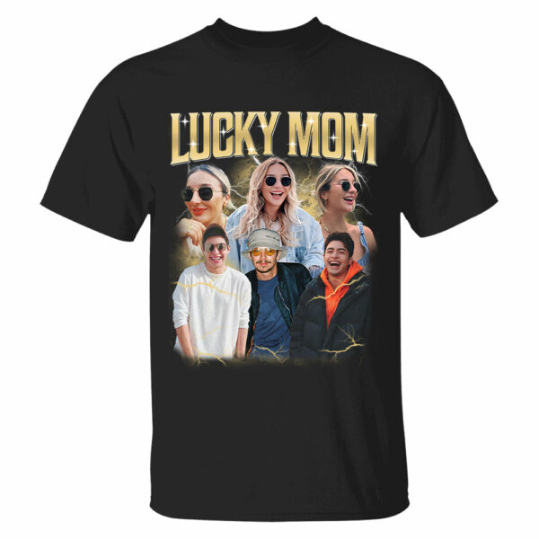 Lucky Mom Custom Bootleg Rap Tee, Custom Photo - Vintage Graphic 90s T-shirt, Custom Photo Shirt, Custom Your Own Bootleg Idea Here, Insert Your Design - Image 4