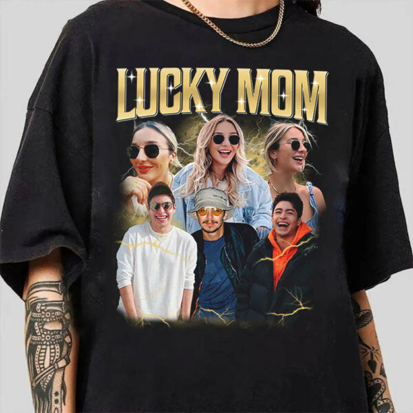 Lucky Mom Custom Bootleg Rap Tee, Custom Photo - Vintage Graphic 90s T-shirt, Custom Photo Shirt, Custom Your Own Bootleg Idea Here, Insert Your Design - Image 2