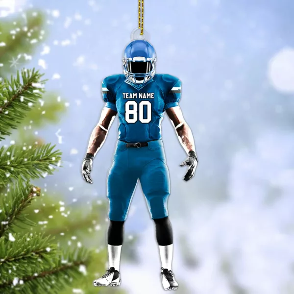 Luxury Ornament American Football Personalized Ornament Gift For Football Player Football Lovers K1702 - Image 5