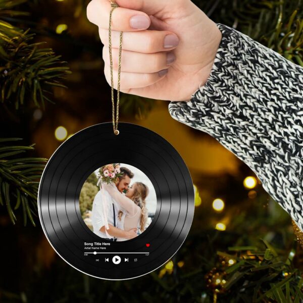 Luxury Ornament First Christmas Married - Married Photo Ornament - First Christmas Married Gift Vr2 - Image 6