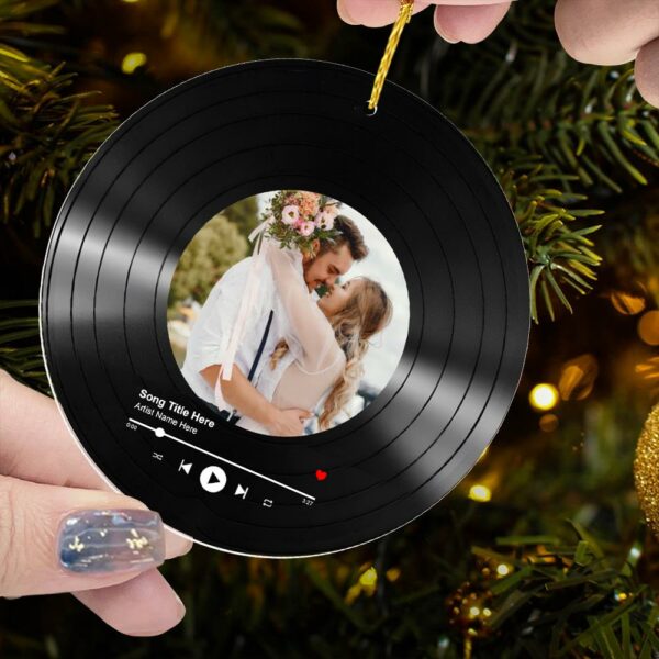 Luxury Ornament First Christmas Married - Married Photo Ornament - First Christmas Married Gift Vr2 - Image 7