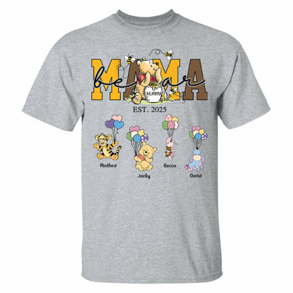 Mama Bear - Personalized Shirt Gift For Mom Tu24 - Image 8